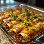 Photo of featured for Savor the Flavor: Easy Cheesy Ground Beef Enchiladas Made Simple