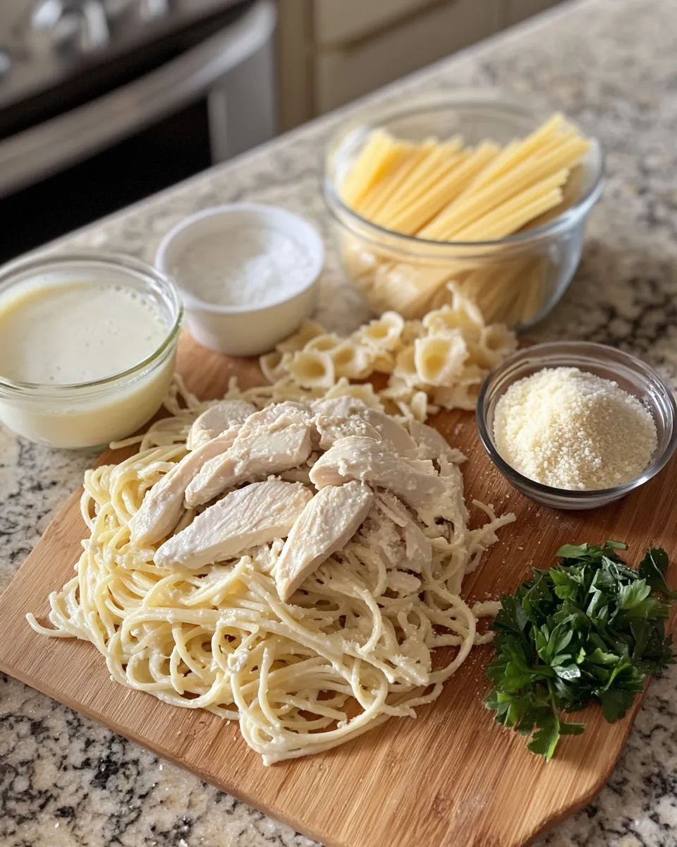 Ingredients for Savor the Simplicity: Easy Parmesan Chicken Pasta That Delights