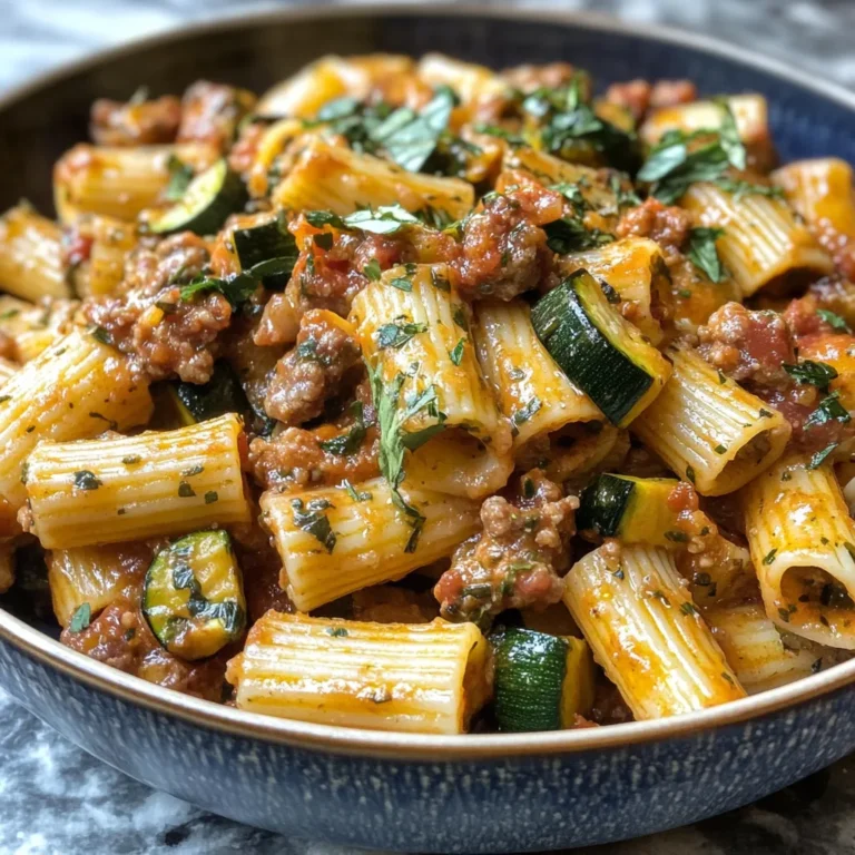 Photo of featured for Savor the Simplicity: Easy Rigatoni with Sausage and Zucchini Delight