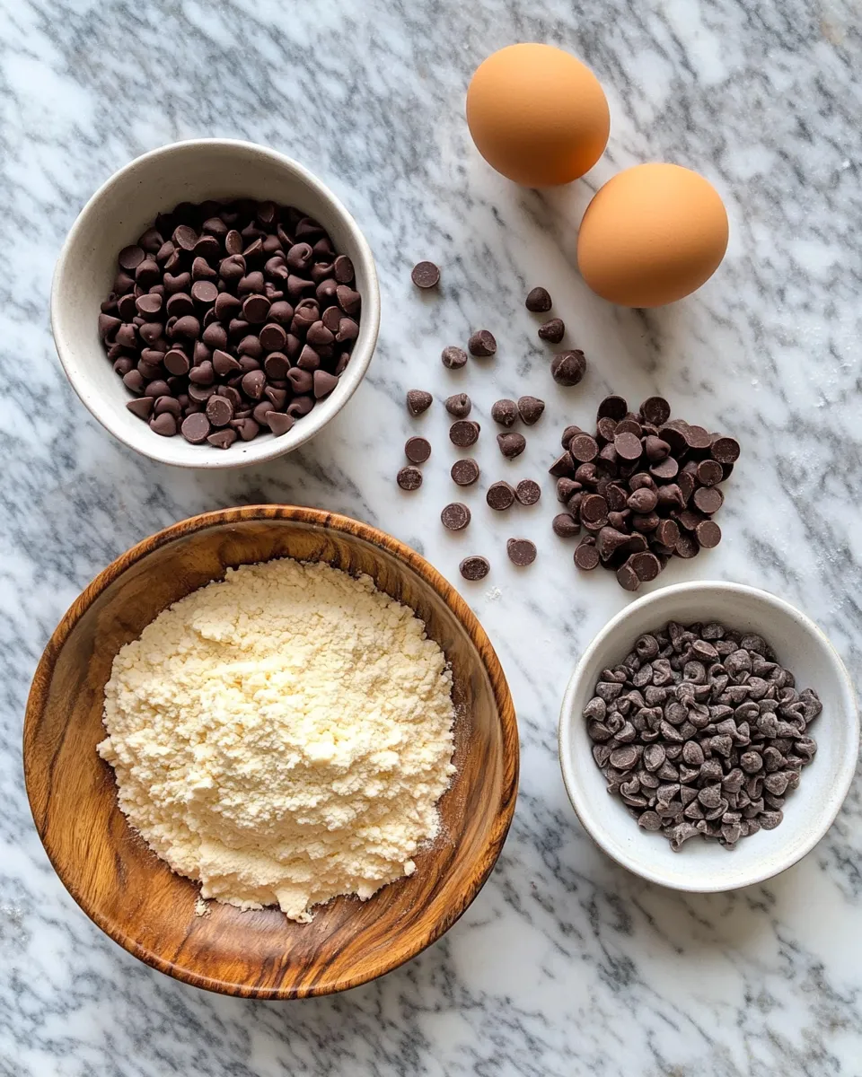 Ingredients for Brewed Bliss: Irresistible Espresso Chocolate Chip Cookies That Will Change Your Baking Game