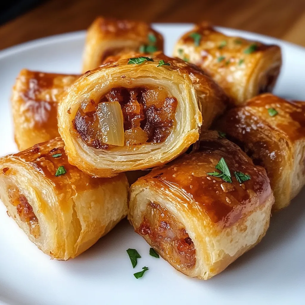 Photo of featured for Savory Bliss: Irresistible French Onion Sausage Rolls You Must Try