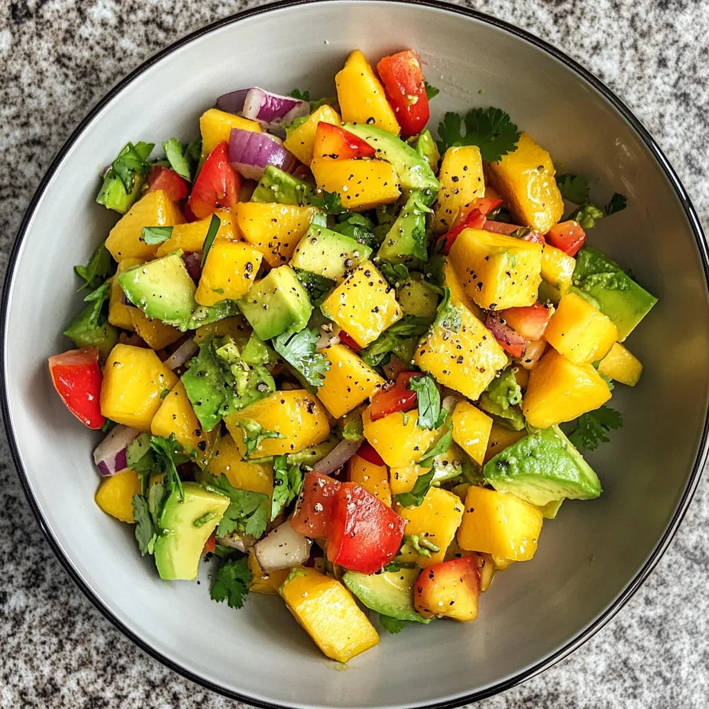 Photo of featured for Vibrant Fresh Avocado and Mango Salad to Brighten Your Day