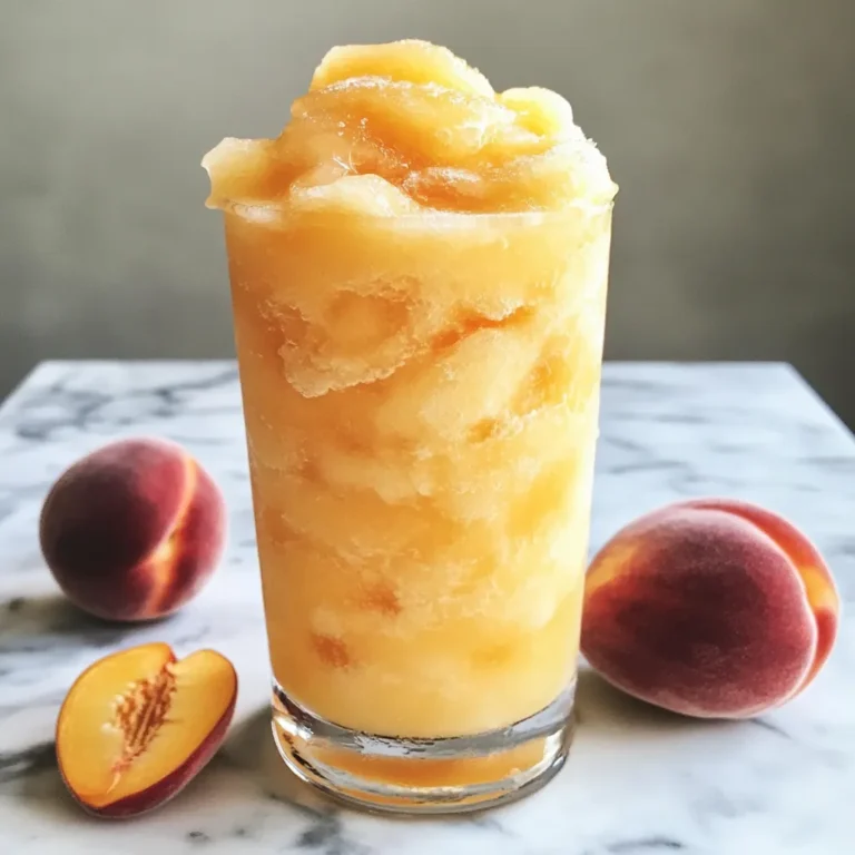 Photo of featured for Chill Out with a Refreshing Frozen Peach Lemonade Slushie Delight