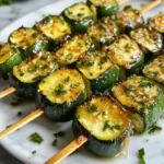 Photo of featured for Sizzle and Savory: Garlic Butter Zucchini Skewers You Can't Resist