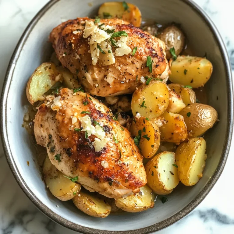Photo of featured for Savory Simplicity: Garlic Parmesan Crockpot Chicken and Potatoes Made Easy