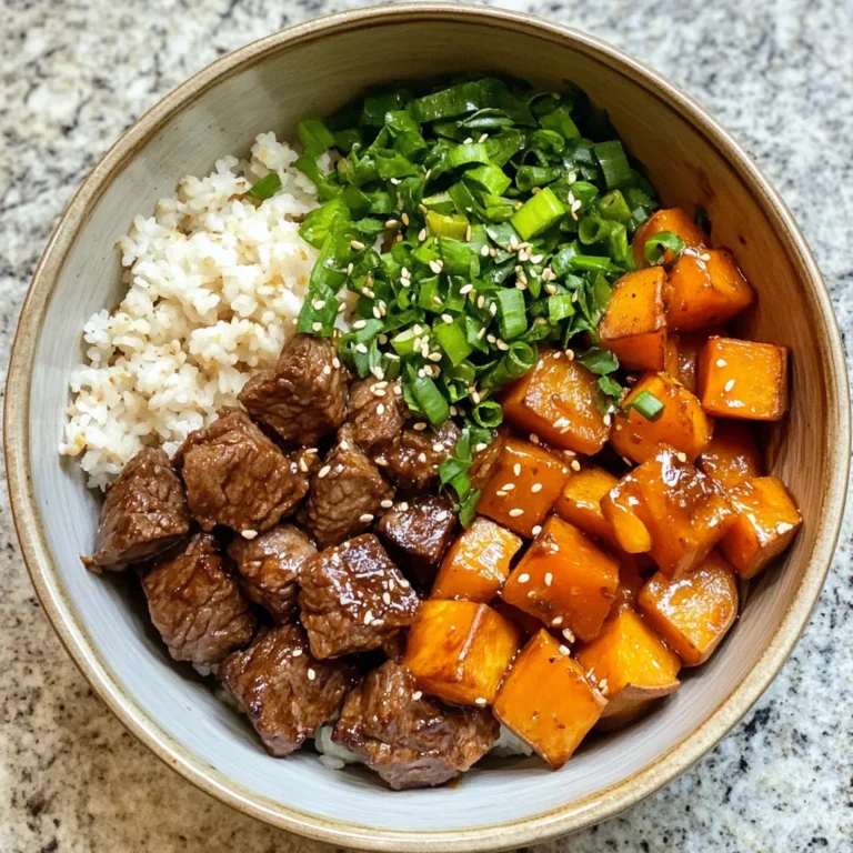 Photo of featured for Savor the Sweet Heat: Hot Honey Sweet Potato Beef Bowl Delight