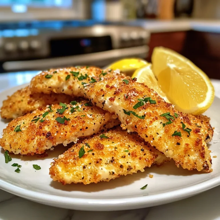 Photo of featured for Zesty Lemon Garlic Parmesan Chicken Tenders That Will Wow Your Taste Buds