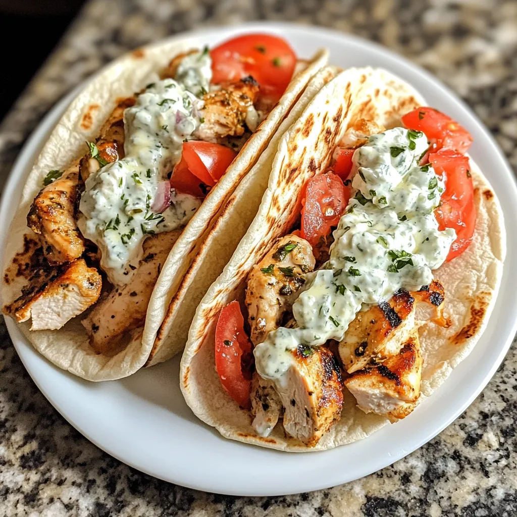 Photo of featured for Savor the Flavor: Mediterranean Chicken Gyros with Creamy Feta Tzatziki Delight