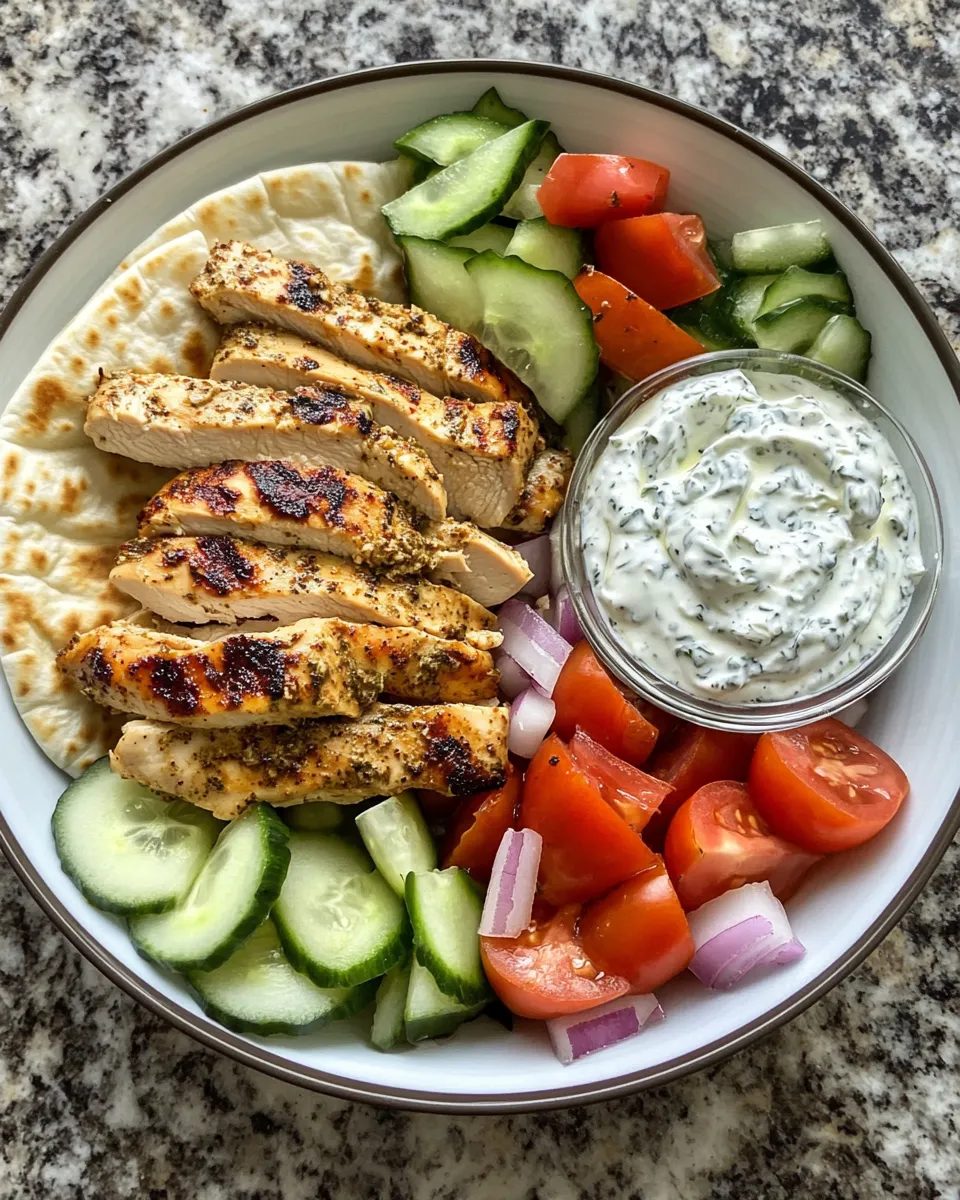 Ingredients for Savor the Flavor: Mediterranean Chicken Gyros with Creamy Feta Tzatziki Delight