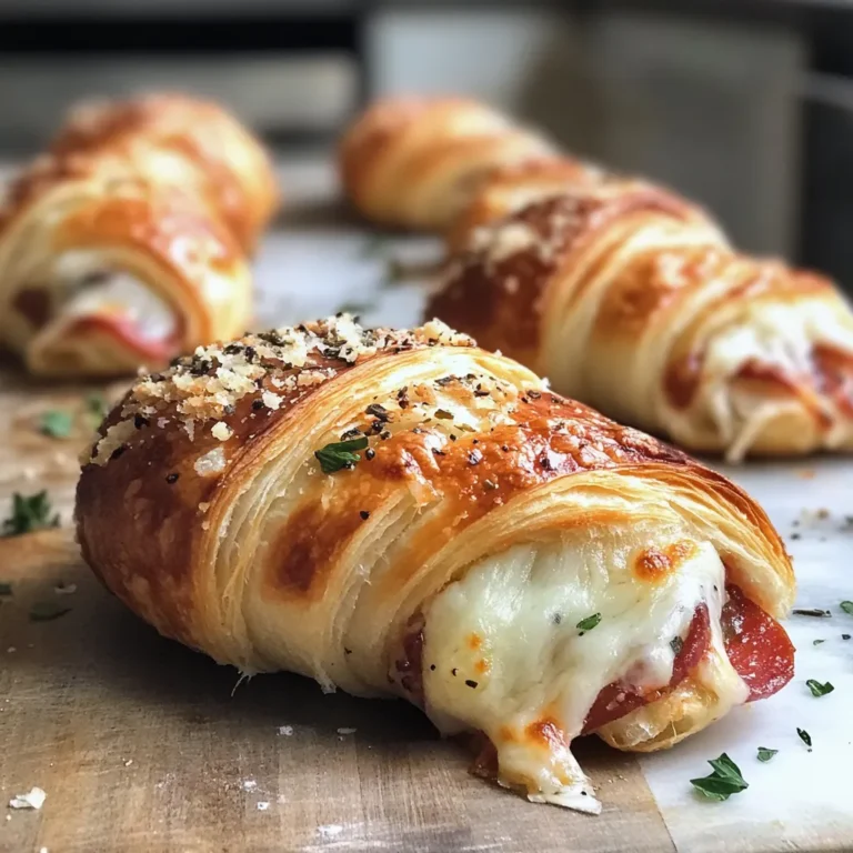Photo of featured for Melty Mozzarella Pepperoni Croissant Rolls: A Savory Snack Sensation