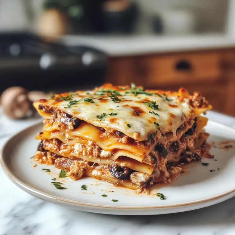 Photo of featured for Layered Delight: Irresistible Mushroom Lasagna That Will Steal the Show