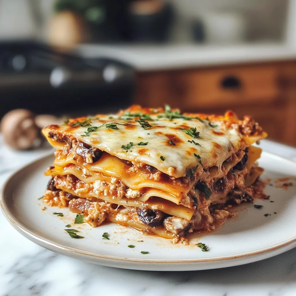 Photo of featured for Layered Delight: Irresistible Mushroom Lasagna That Will Steal the Show