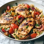 Photo of featured for Savor the Simplicity: One-Pan Balsamic Chicken Orzo with Vegetables
