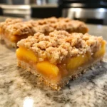 Photo of featured for Deliciously Decadent Peach Pie Crumble Bars You Need to Bake Today
