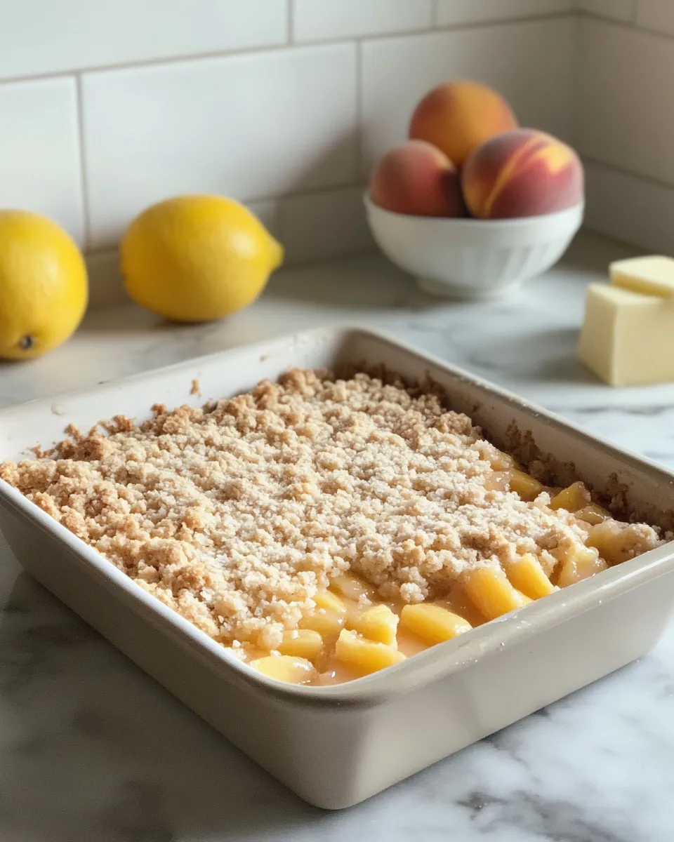 Ingredients for Deliciously Decadent Peach Pie Crumble Bars You Need to Bake Today