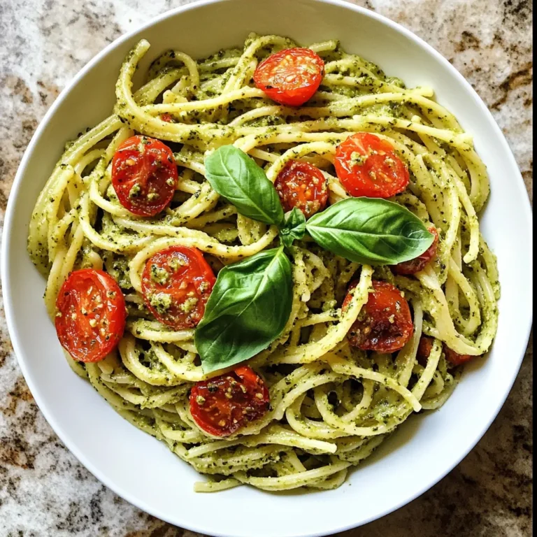 Photo of featured for Savor the Flavor: Irresistible Pesto Pasta with Roasted Tomatoes