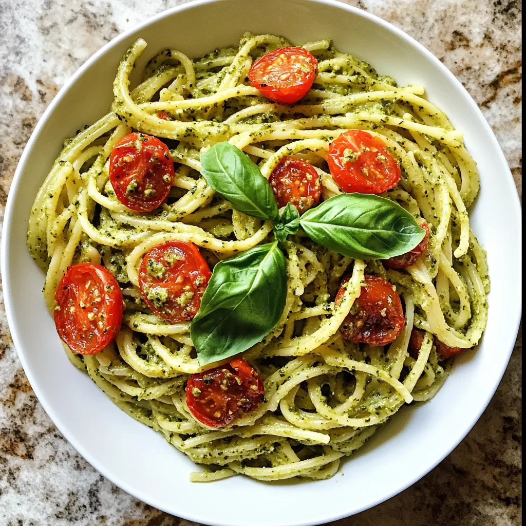 Photo of featured for Savor the Flavor: Irresistible Pesto Pasta with Roasted Tomatoes