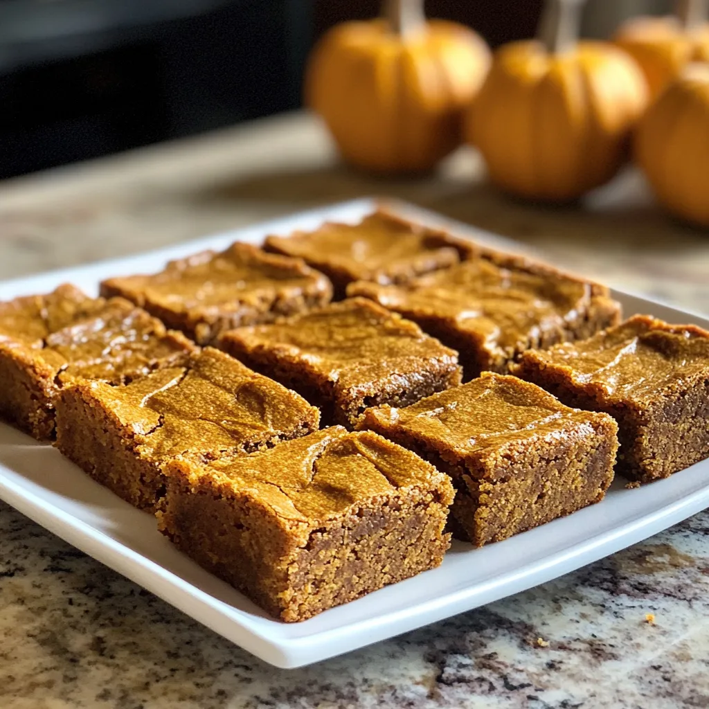 Photo of featured for Irresistible Pumpkin Maple Blondies: A Fall Treat You Can't Resist