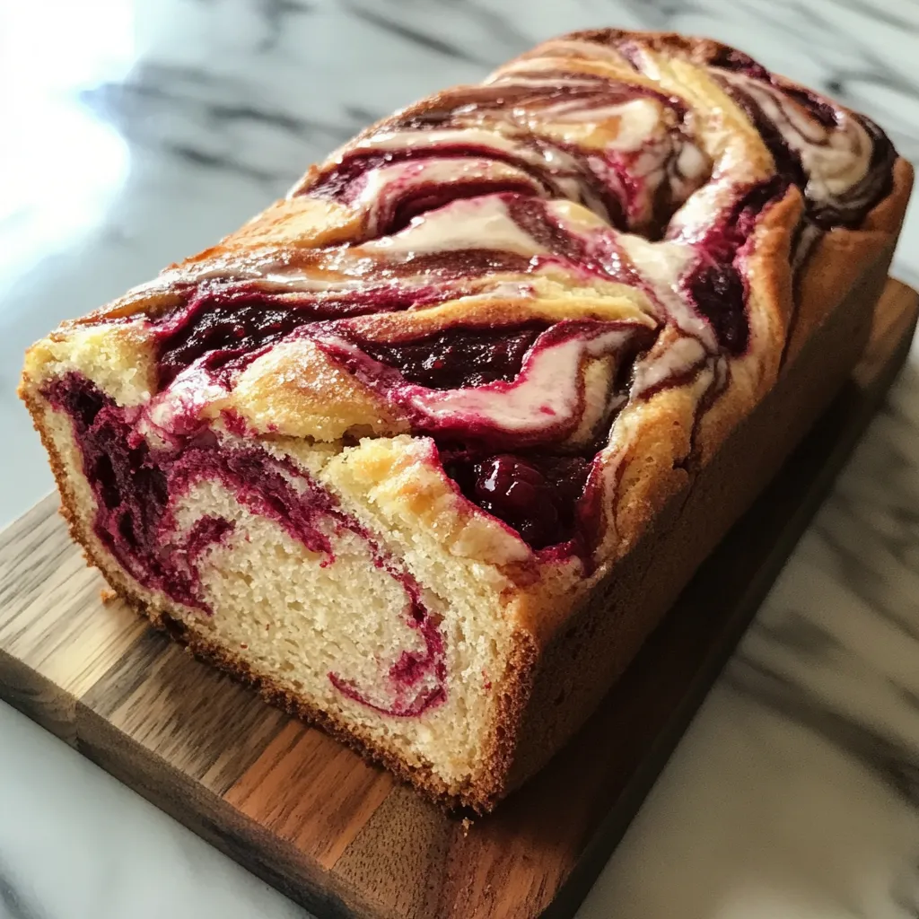 Photo of featured for Irresistibly Delicious Raspberry Swirl Brioche Loaf: A Slice of Heaven