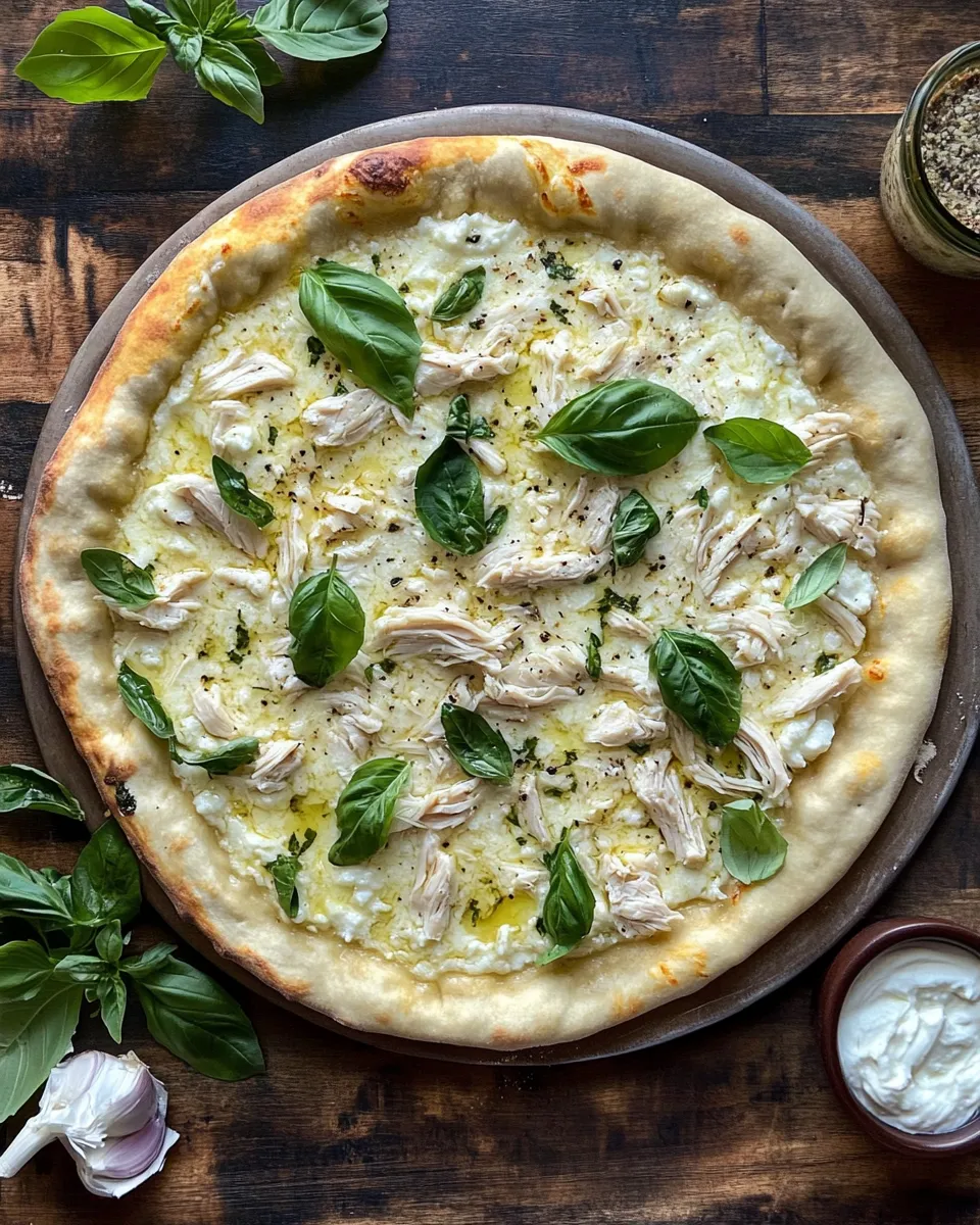 Ingredients for Savor the Flavor: Irresistible Roasted Garlic White Chicken Pizza Recipe