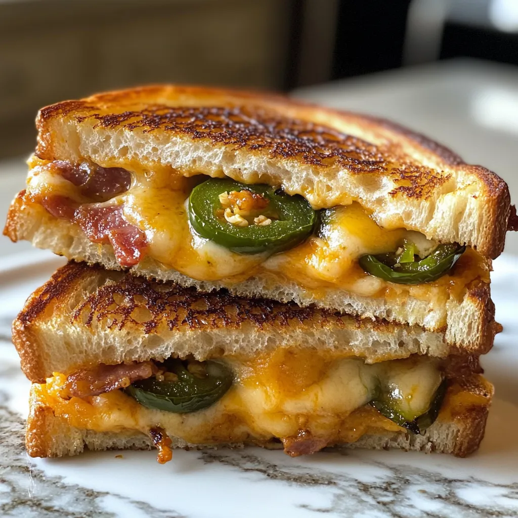 Photo of featured for Savor the Kick: Irresistible Roasted Jalapeno Popper Grilled Cheese Delight