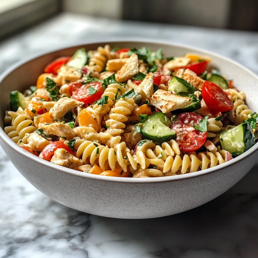 Photo of featured for Elevate Your Lunch Game with a Delectable Sandwich Pasta Salad Bowl