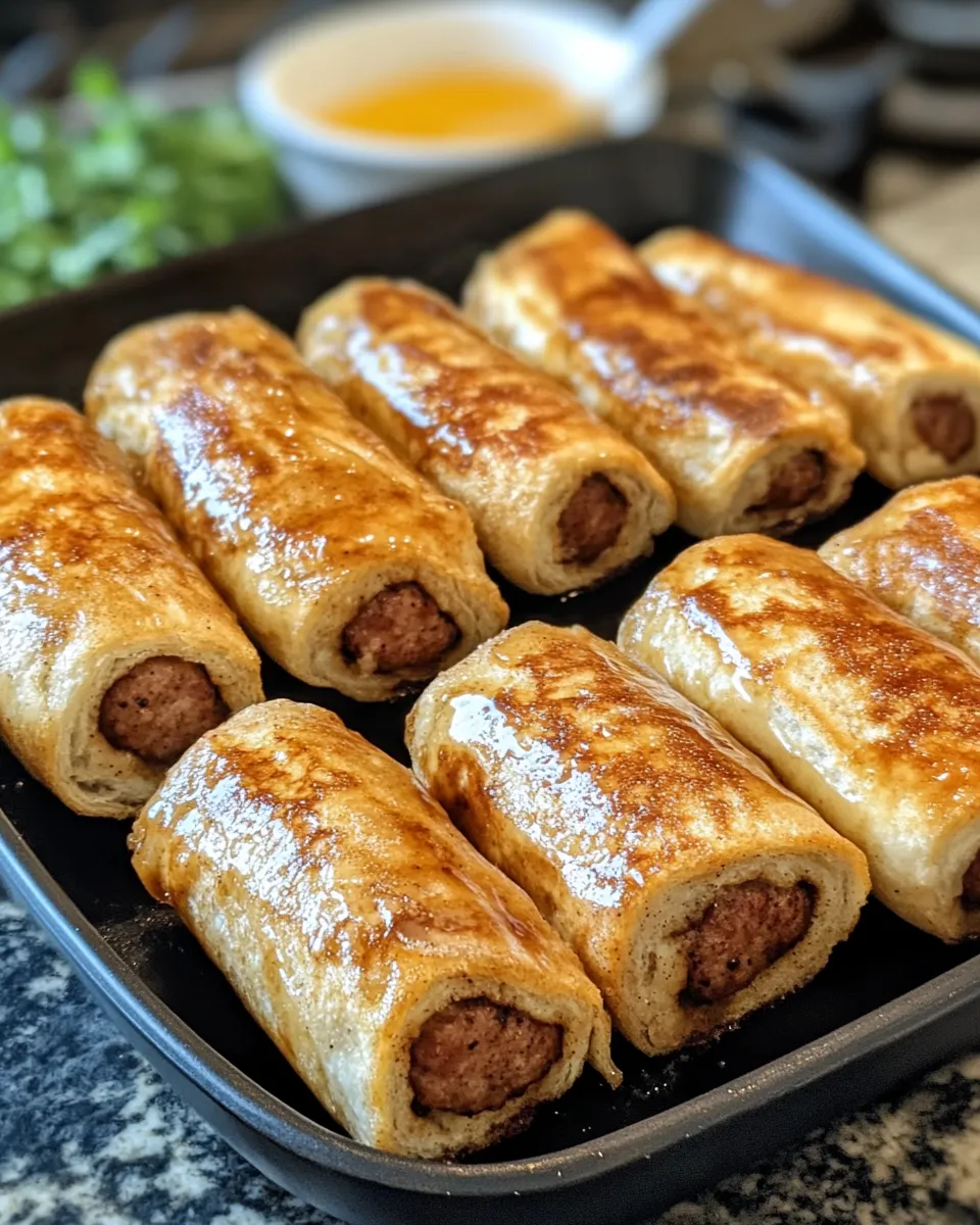 Ingredients for Savor the Sweet and Savory: Irresistible Sausage French Toast Roll-Ups