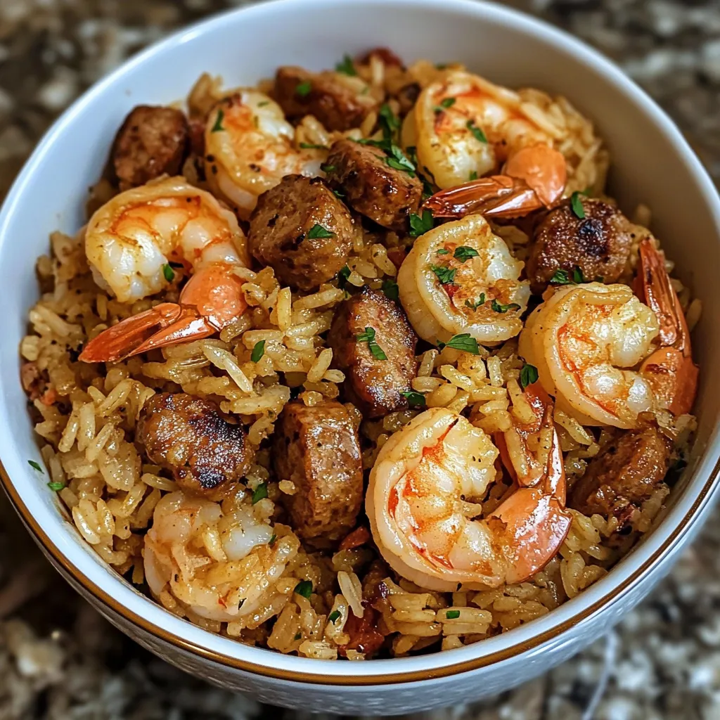 Photo of featured for Savor the South: A Flavorful Dive into Shrimp and Sausage Dirty Rice Delight