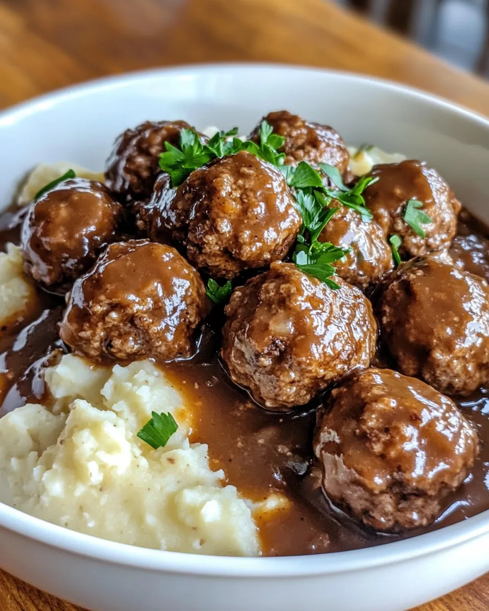 Ingredients for Savory Slow Cooker Salisbury Steak Meatballs: A Comfort Food Delight