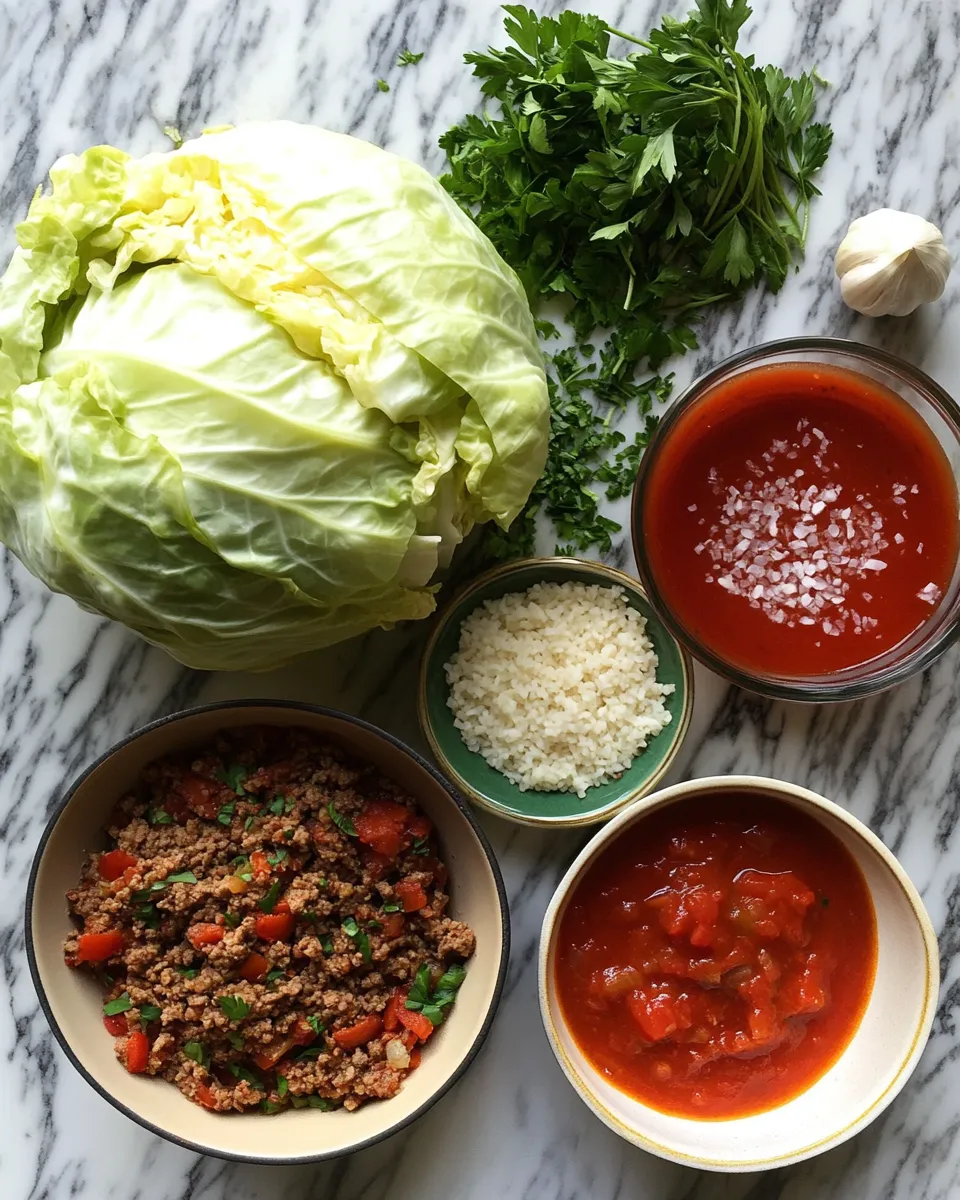 Ingredients for Savor the Flavor: Easy Slow Cooker Unstuffed Cabbage Rolls You'll Love