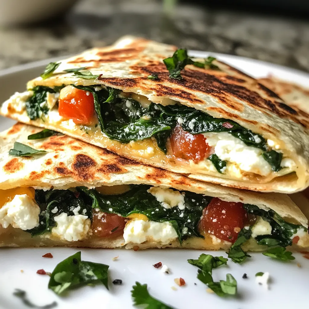 Photo of featured for Savor the Flavor: Irresistible Spinach and Feta Quesadillas You Need to Try
