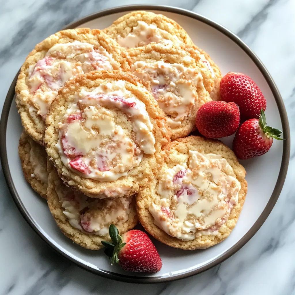 Photo of featured for Irresistibly Delicious Strawberry Cheesecake Cookies You Need to Try