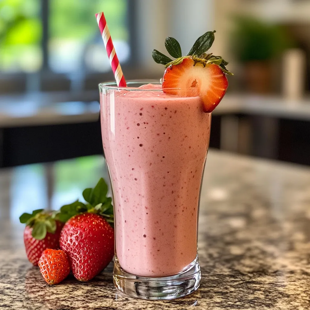 Photo of featured for Sip into Summer with a Refreshing Strawberry Colada Smoothie