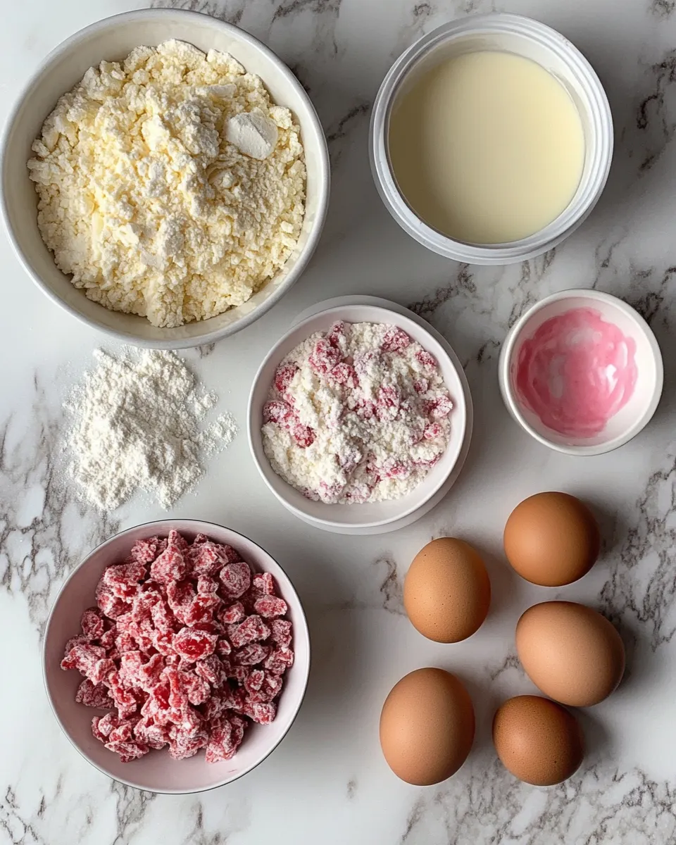 Ingredients for Sweet Bites of Bliss: Unleashing the Magic of Strawberry Crunch Cookies