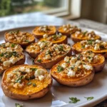 Photo of featured for Savory Meets Sweet: Irresistible Sweet Potato Rounds with Feta Crumble