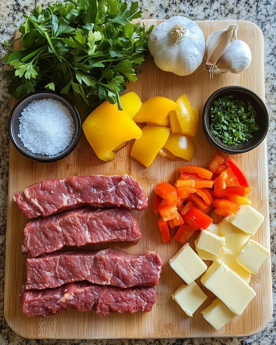 Ingredients for Sizzle and Savor: Mastering the Texas Roadhouse Butter Steak Skillet at Home