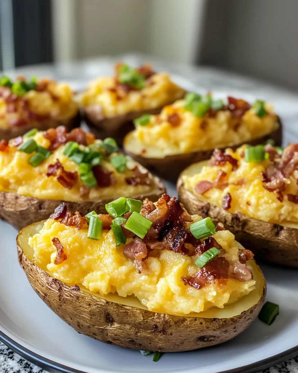 Ingredients for Twice Baked Loaded Breakfast Potatoes: The Ultimate Morning Indulgence