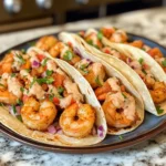 Photo of featured for Crispy Air-Fried Shrimp Tacos with a Secret Sauce That Will Blow Your Mind