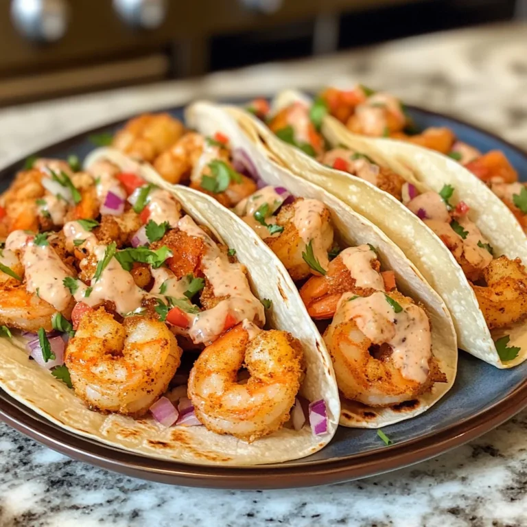 Photo of featured for Crispy Air-Fried Shrimp Tacos with a Secret Sauce That Will Blow Your Mind