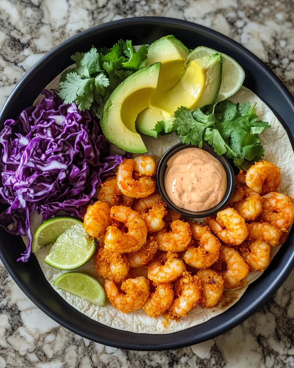 Ingredients for Crispy Air-Fried Shrimp Tacos with a Secret Sauce That Will Blow Your Mind
