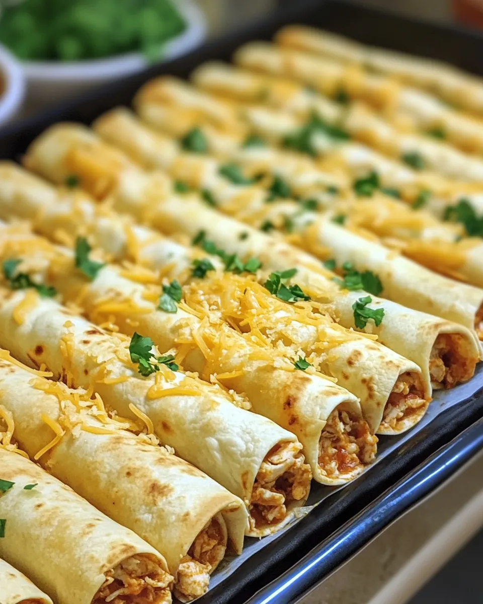 Ingredients for Crispy Baked Cream Cheese Chicken Taquitos: A Flavorful Fiesta in Every Bite