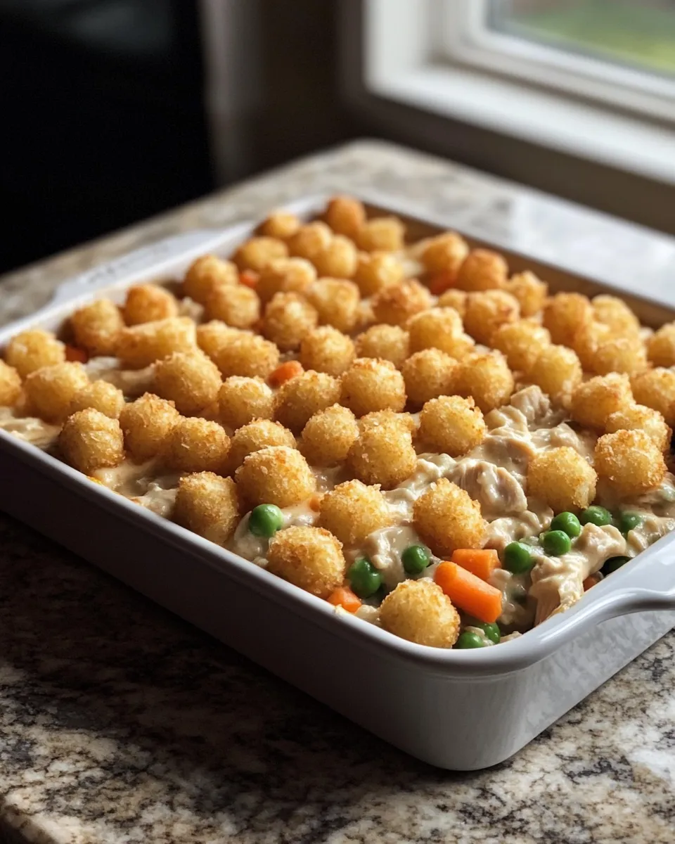 Ingredients for Creamy Chicken Alfredo Tater Tot Casserole: A Comfort Food Dream Come True