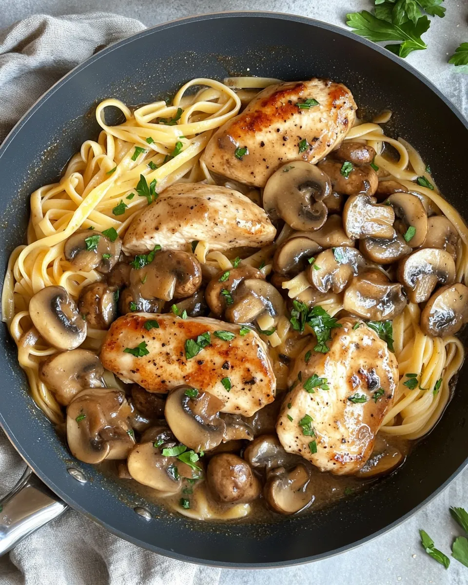 Ingredients for Savor the Flavors: Irresistible Chicken Marsala Pasta Recipe You'll Love