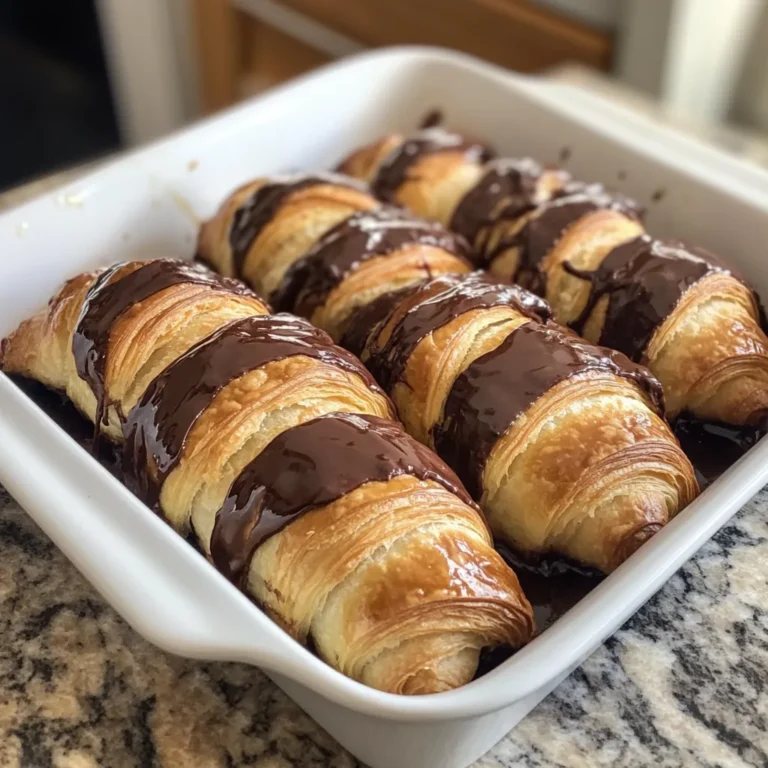 Photo of featured for Decadent Chocolate Croissant Breakfast Bake to Start Your Day Right