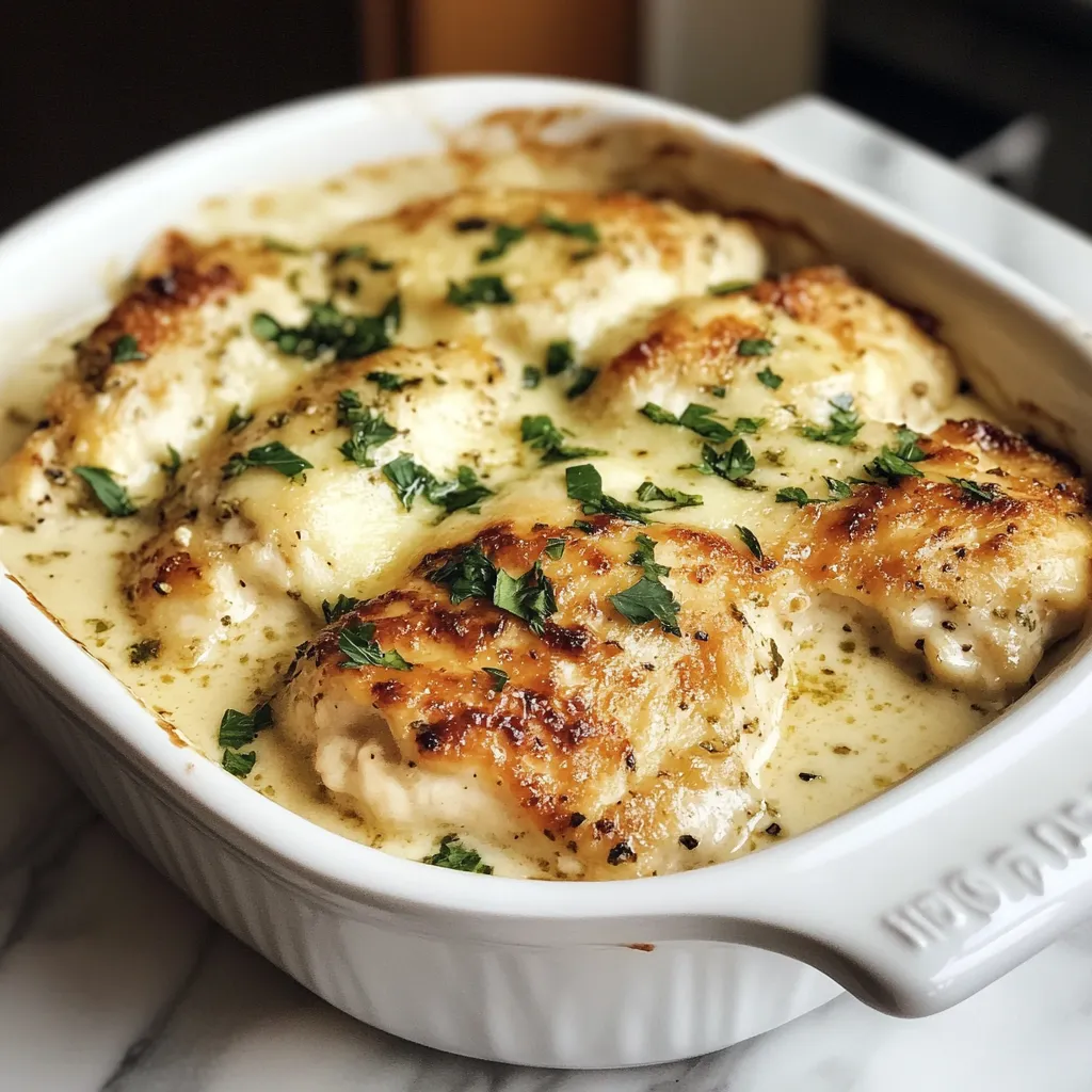 Photo of featured for Irresistibly Creamy Baked Asiago Chicken: A Comforting Delight