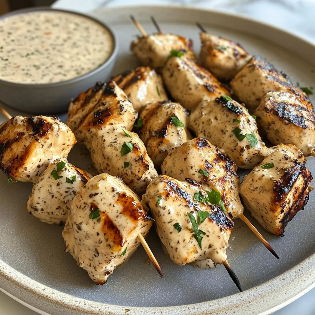 Photo of featured for Indulgent Creamy Garlic Sauce: Grilled Chicken Bites Worth Savoring