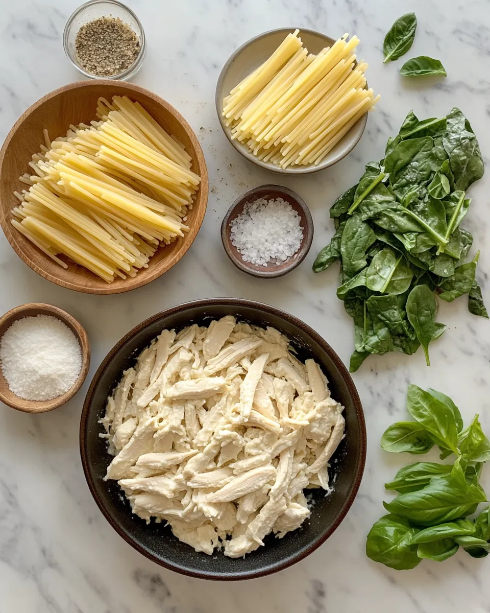 Ingredients for Indulgent Creamy Ricotta Chicken Pasta: A Decadent Delight
