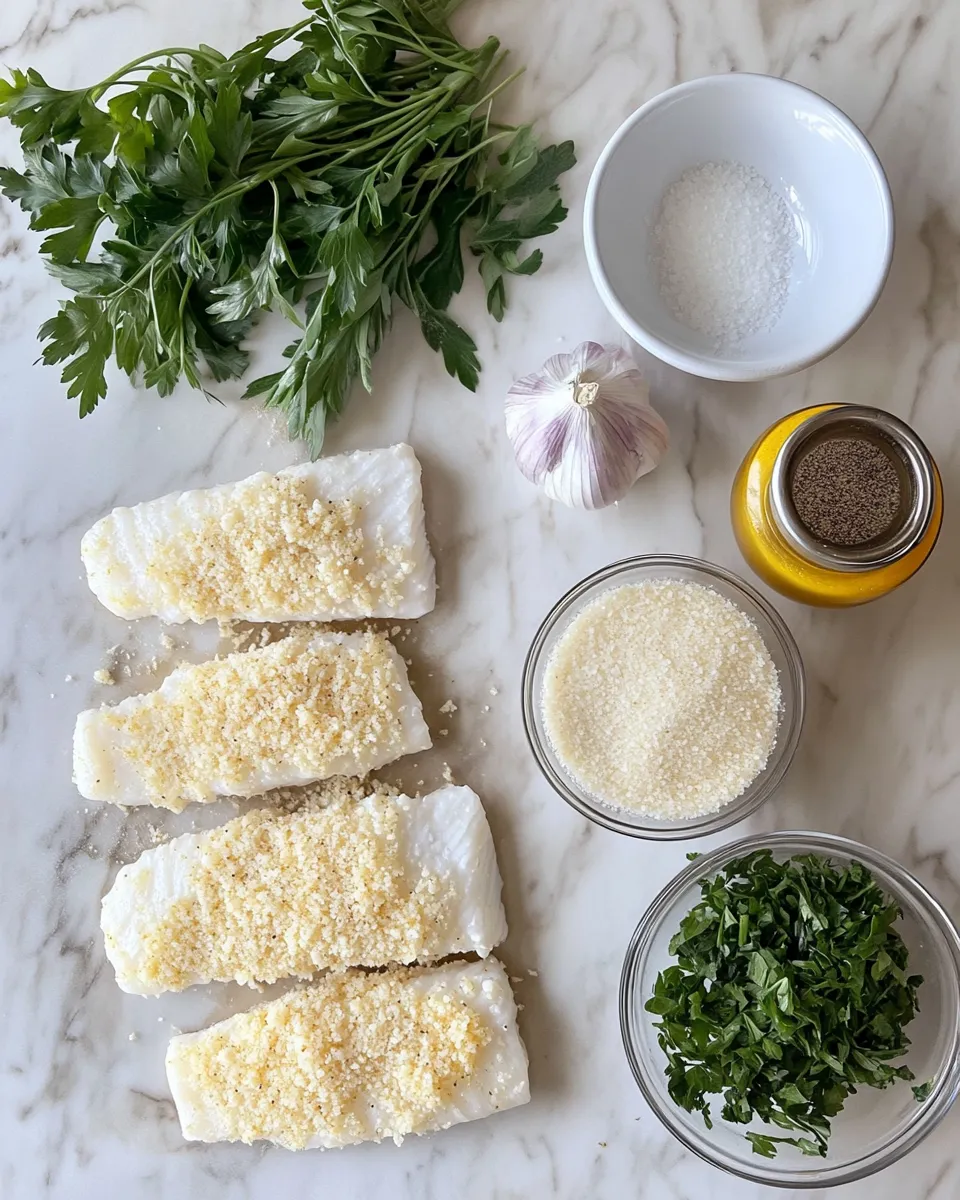 Ingredients for Crispy Air Fryer Parmesan Cod: A Deliciously Healthy Delight