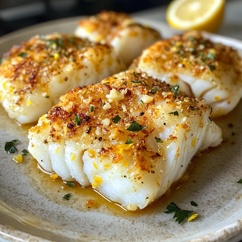 Photo of featured for Savor the Zesty Crunch: Crispy Garlic Lemon Cod Delight