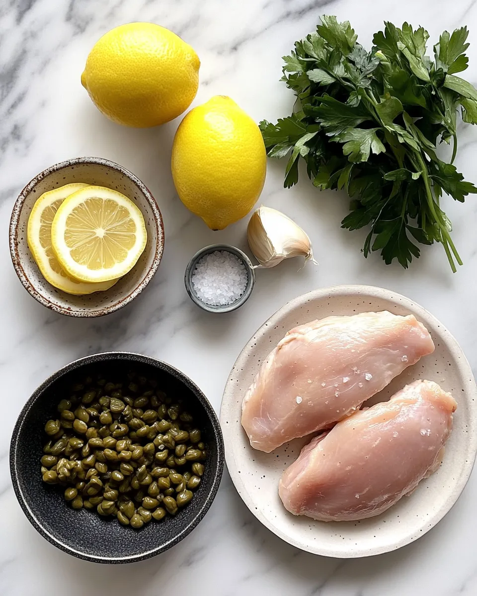 Ingredients for Savor the Flavor: Easy Crockpot Chicken Piccata Recipe for Busy Weeknights